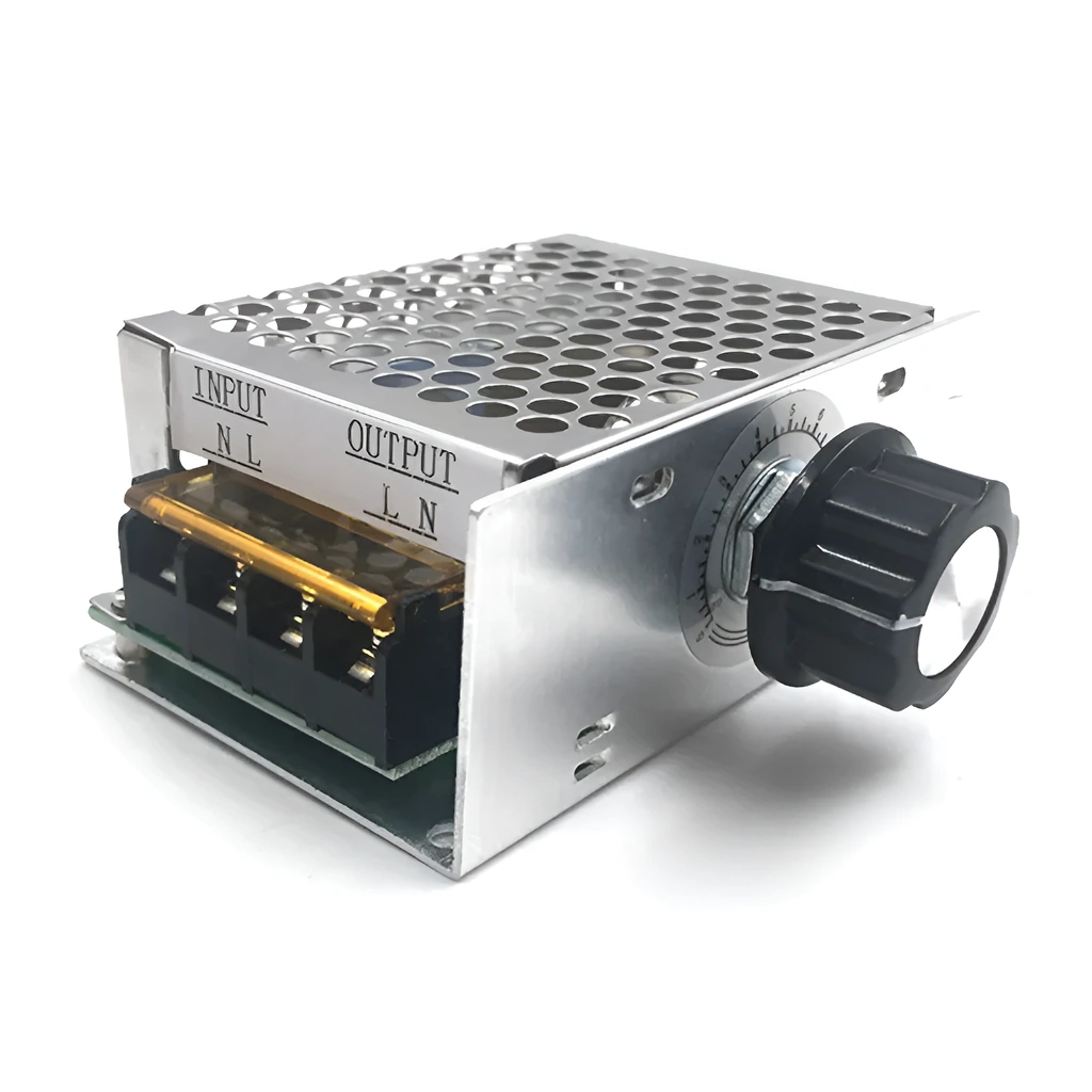 Variator de Tensiune 220V AC 4000W – Regulator Turație Motor Electric pentru Flex Ventilator Hotă Aspirator