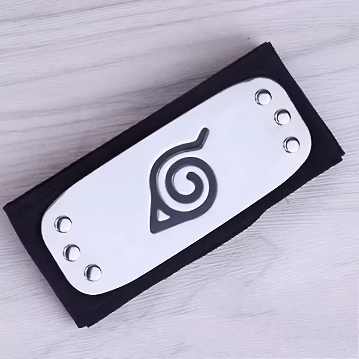 Bandană cu simbolul Satului Ascuns în Frunze Bandana cu emblemă Konoha pentru cosplay sau colecție