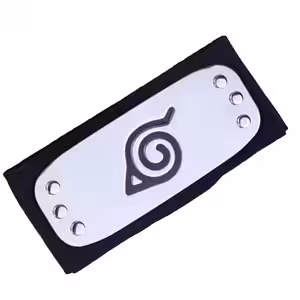 Bandana Naruto originală cu frunza Konoha, simbolul Satului Frunzei