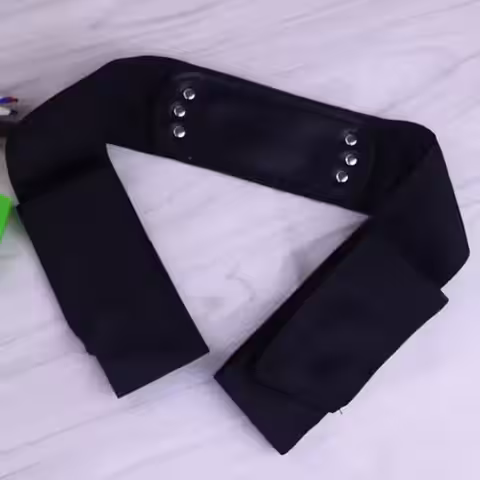 Ninja Naruto-bandana med metallplatta och Naruto-symbol