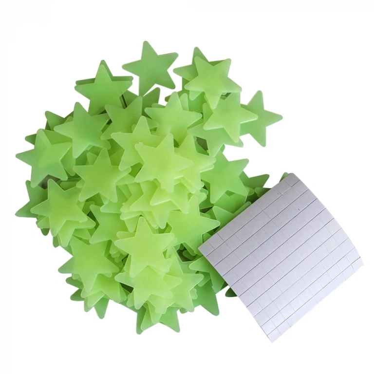 Pachet cu 100 steluțe fosforescente, ideale pentru camera copilului