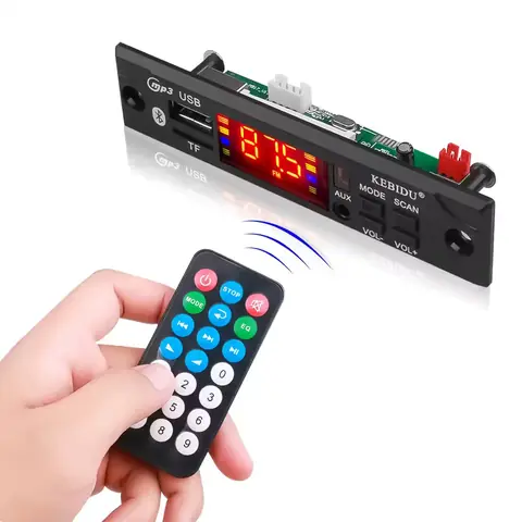 MP3 modul se slotem pro sd kartu usb rádio fm bluetooth dálkové ovládání do auta 12V NOVINKA
