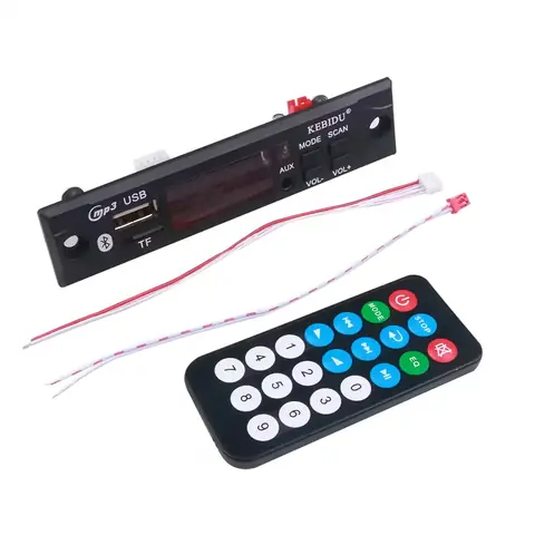 MP3 modul se slotem pro sd kartu usb rádio fm bluetooth dálkové ovládání do auta 12V NOVINKA