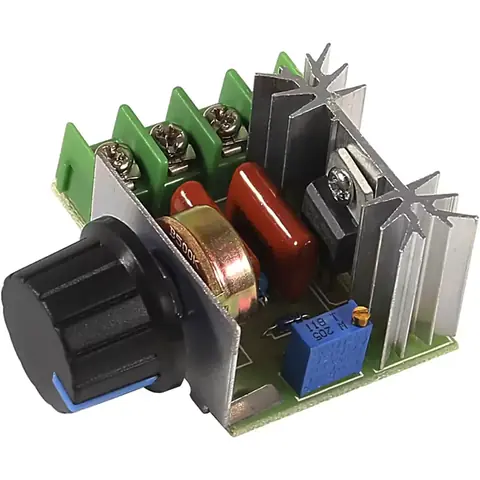 Variator de tensiune cu buton pentru ajustare viteza motorului
