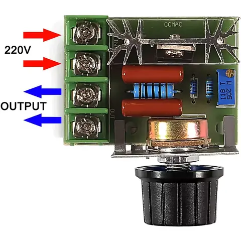 Schiță de montaj variator tensiune 220V Diagrama de conectare pentru variatorul de tensiune 220V