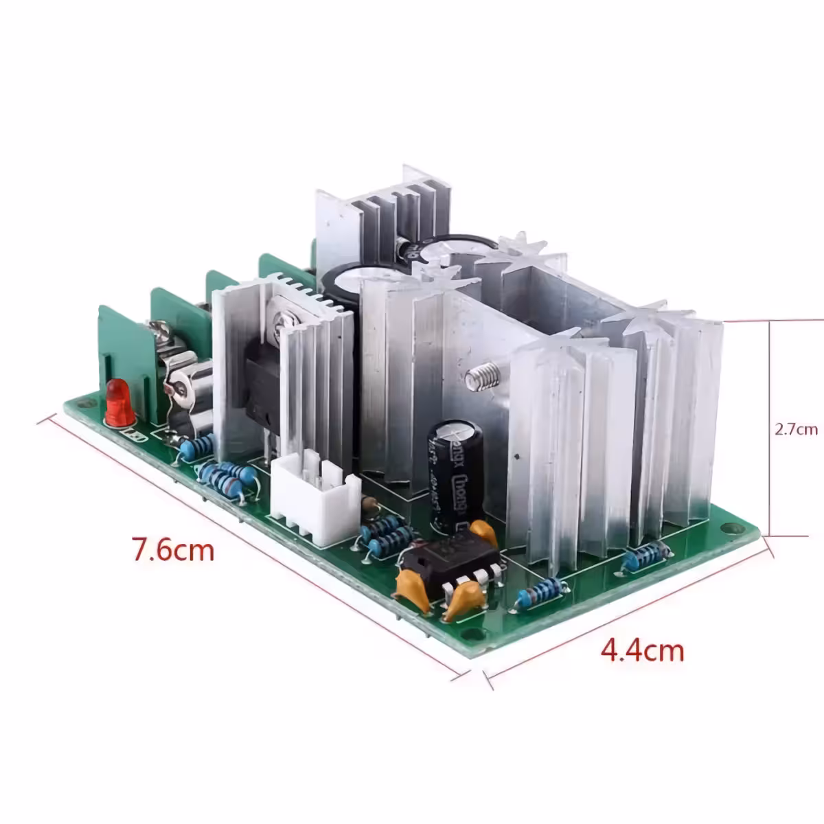 Dimensiuni Modul Reglare Turație Motor DC Dimensiuni exacte ale controllerului PWM pentru integrare facilă