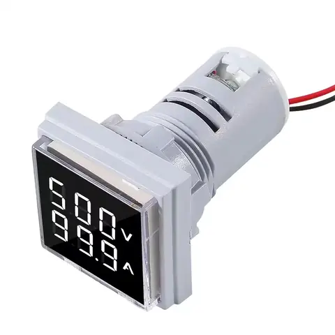 Voltmetr ampérmetr 220V AC DIGITÁLNÍ panel cena 60-500V 0-100A