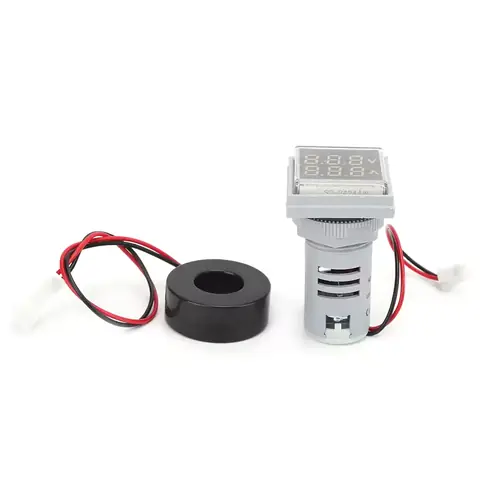 Voltmetr ampérmetr 220V AC DIGITÁLNÍ panel cena 60-500V 0-100A