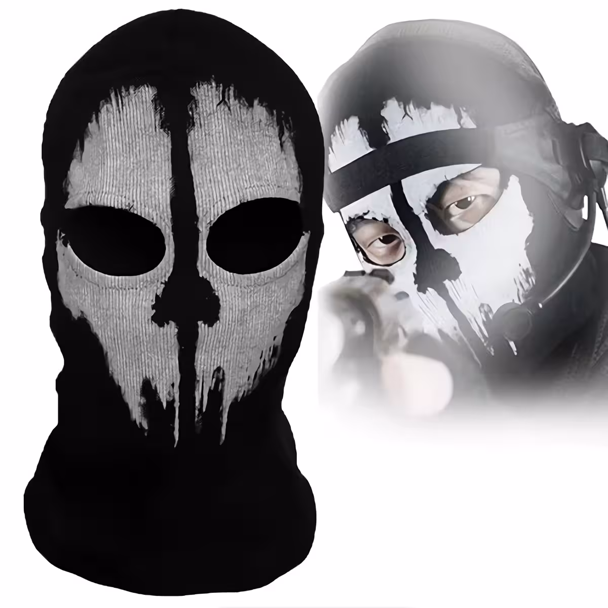 Masca Call of Duty Ghosts pentru paintball și airsoft Masca personalizată Call of Duty Ghosts pentru activități outdoor paintball, airsoft și sporturi