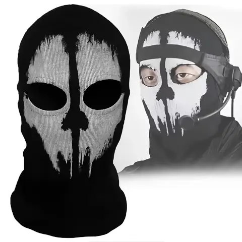 Masca tip cagula Call of Duty Ghosts pentru schi, sporturi de iarnă și aer liber