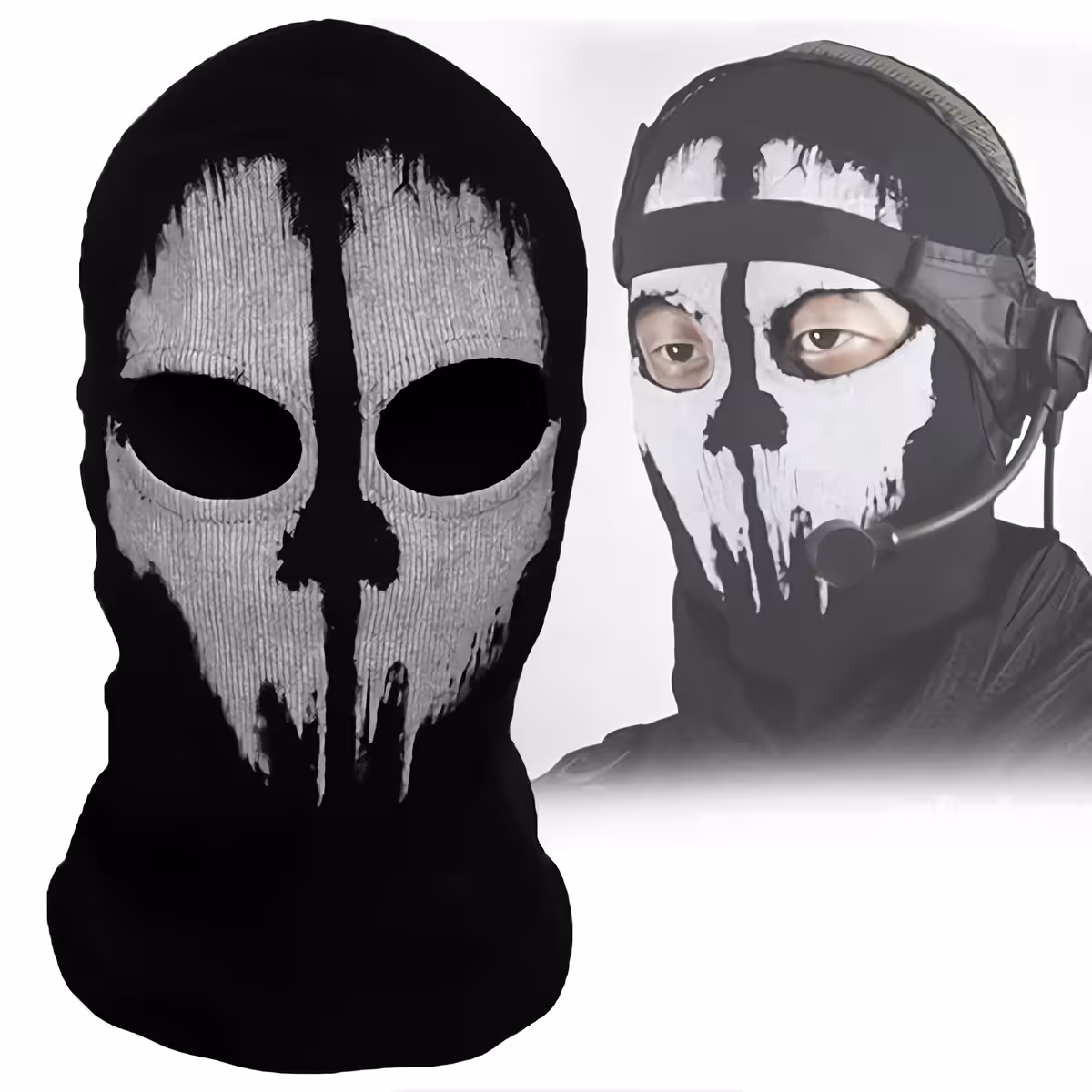 Masca cagula Call of Duty Ghosts pentru schi și sporturi Masca tip cagula Call of Duty Ghosts pentru schi, sporturi de iarnă și aer liber