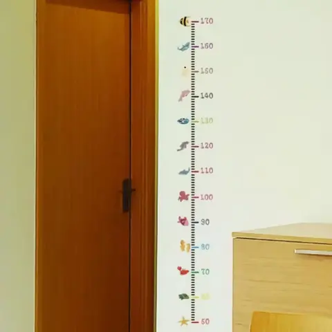 Nástěnný měřič pro děti taloměr měřící samolepka měření výšky NOVINKA