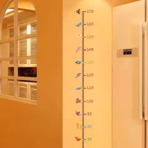 Färgglad väggmätare – perfekt för barnrumsdekoration