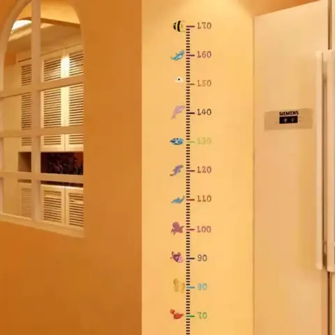 Nástěnný měřič pro děti taloměr měřící samolepka měření výšky NOVINKA