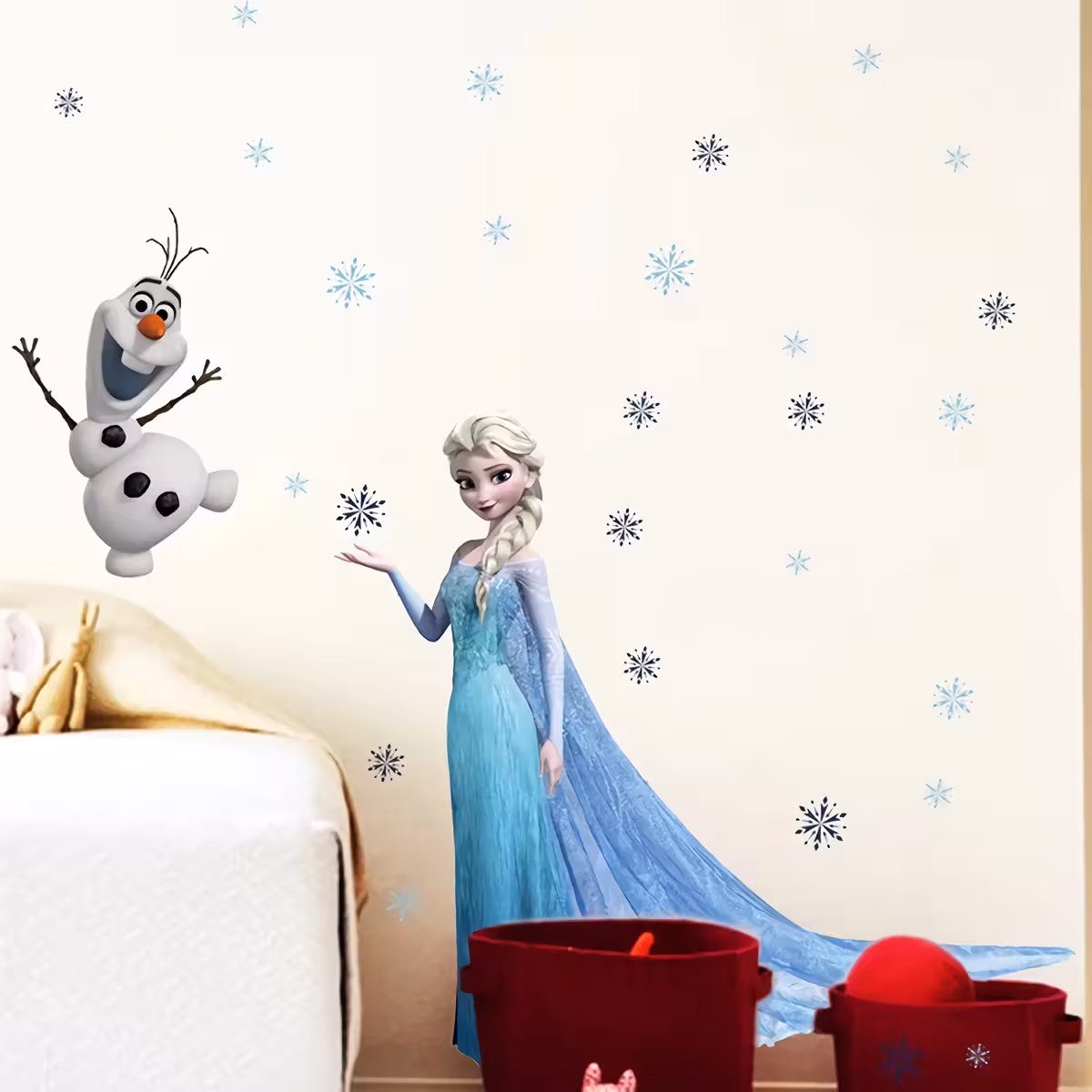 Sticker de perete Elsa pentru copii Decorațiune de perete cu personajul Elsa – perfectă pentru camera copilului