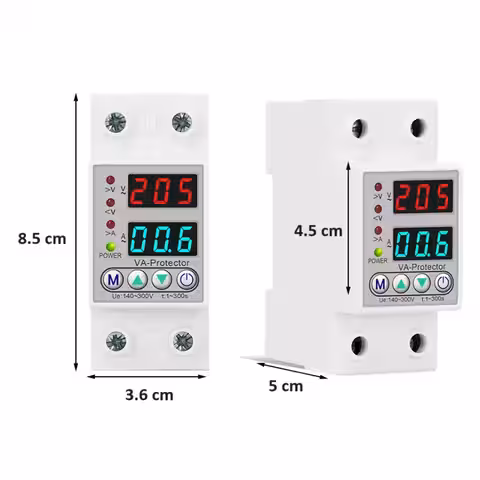 Överspännings- och överströmsskyddsrelä för 220V