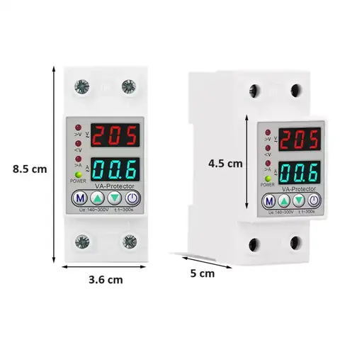 Releu protecție supratensiune și supracurent pentru tensiune 220V