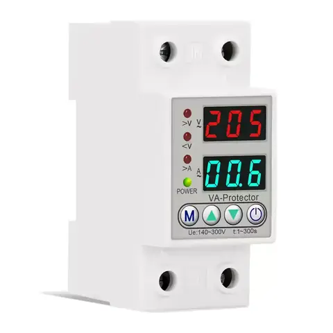 Releu protecție supratensiune cu afișaj digital pentru tensiune 220V
