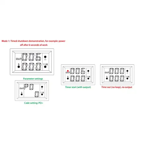 Programovatelný modul časového relé digitální časovač 12V