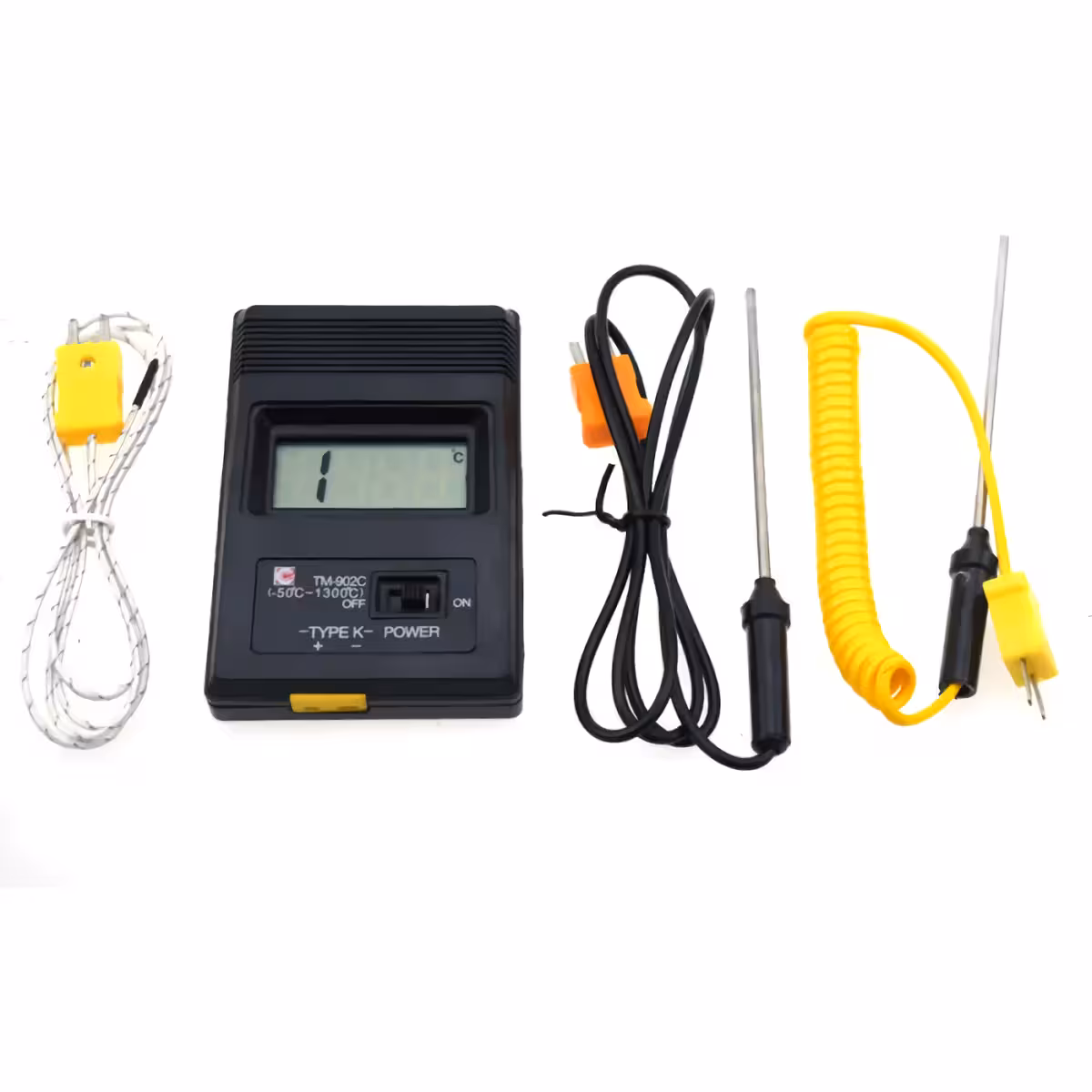 Termometru digital pentru uz industrial cu 3 sonde de măsurare incluse