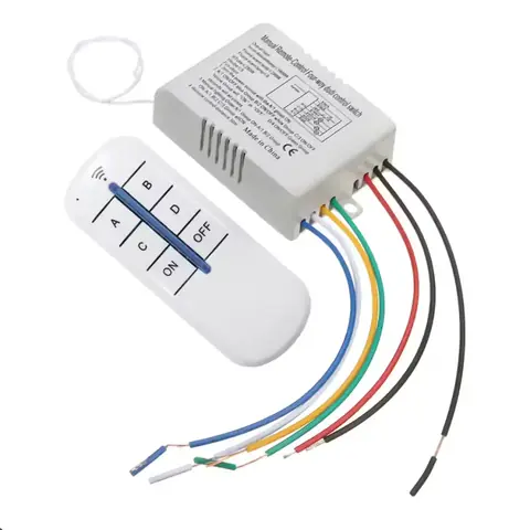 Modul releu 4 canale cu telecomandă Modul releu RF 433MHz controlat cu telecomandă