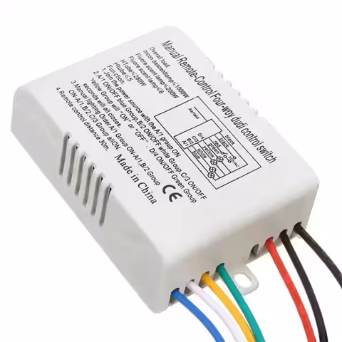 Vypínač s dálkovým ovládáním modul bezdrátového přijímače 4 kanály automatizace 220V
