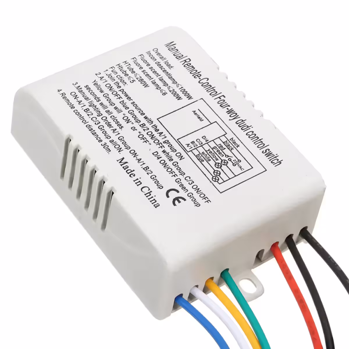 Modul receptor wireless pentru lustră sau lampă Receptor wireless pentru comanda becurilor LED sau halogen