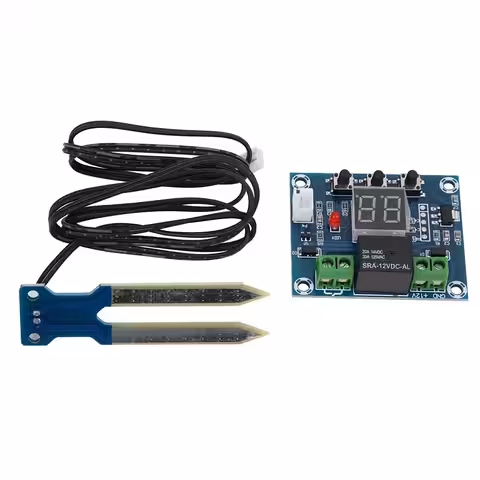 Controller cu display LED pentru măsurarea umidității în grădină sau ghivece