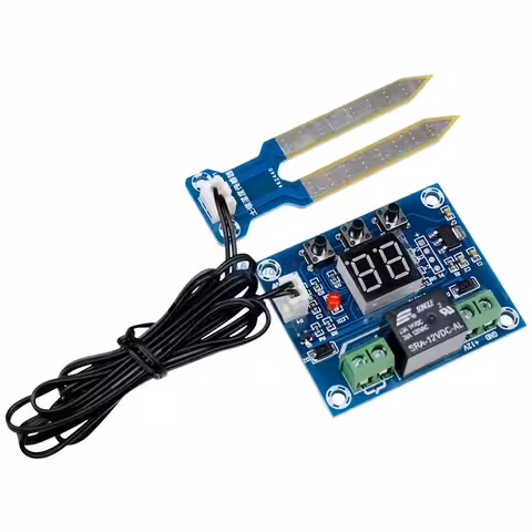 Modul electronic pentru controlul irigării pe bază de umiditate în sol