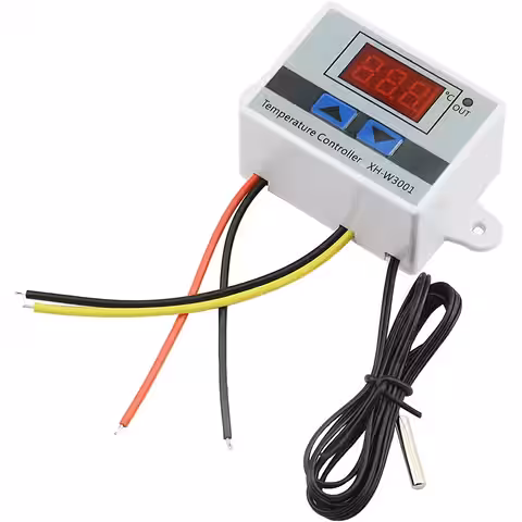 Elektronický termostat DIGITÁLNÍ regulátor teploty AC 220V 10A inkubátor líhně skleníková porodní sonda LEVNĚ