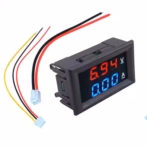 Ecran digital cu LED roșu și albastru pentru măsurare precisă
