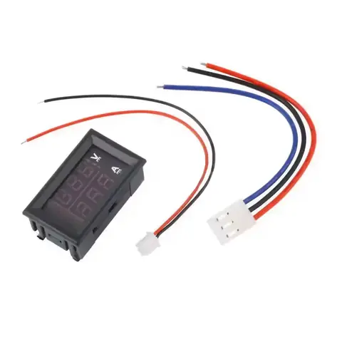 Voltmetr a ampérmetr Digitální LED panel Cena DC 0-100V 0-10A