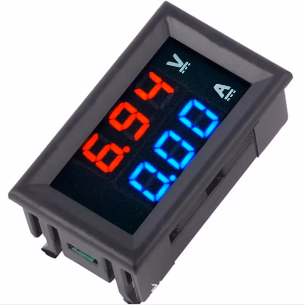 Voltmetru și ampermetru digital cu ecran LED dublu pentru măsurarea tensiunii și curentului