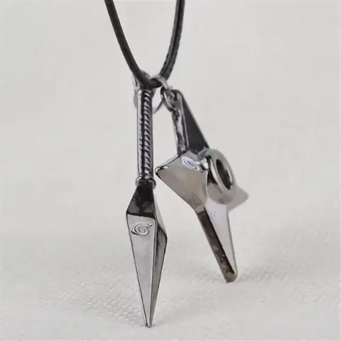 Řetízek s přívěskem COSPLAY Naruto Uzumaki Shuriken Kunai