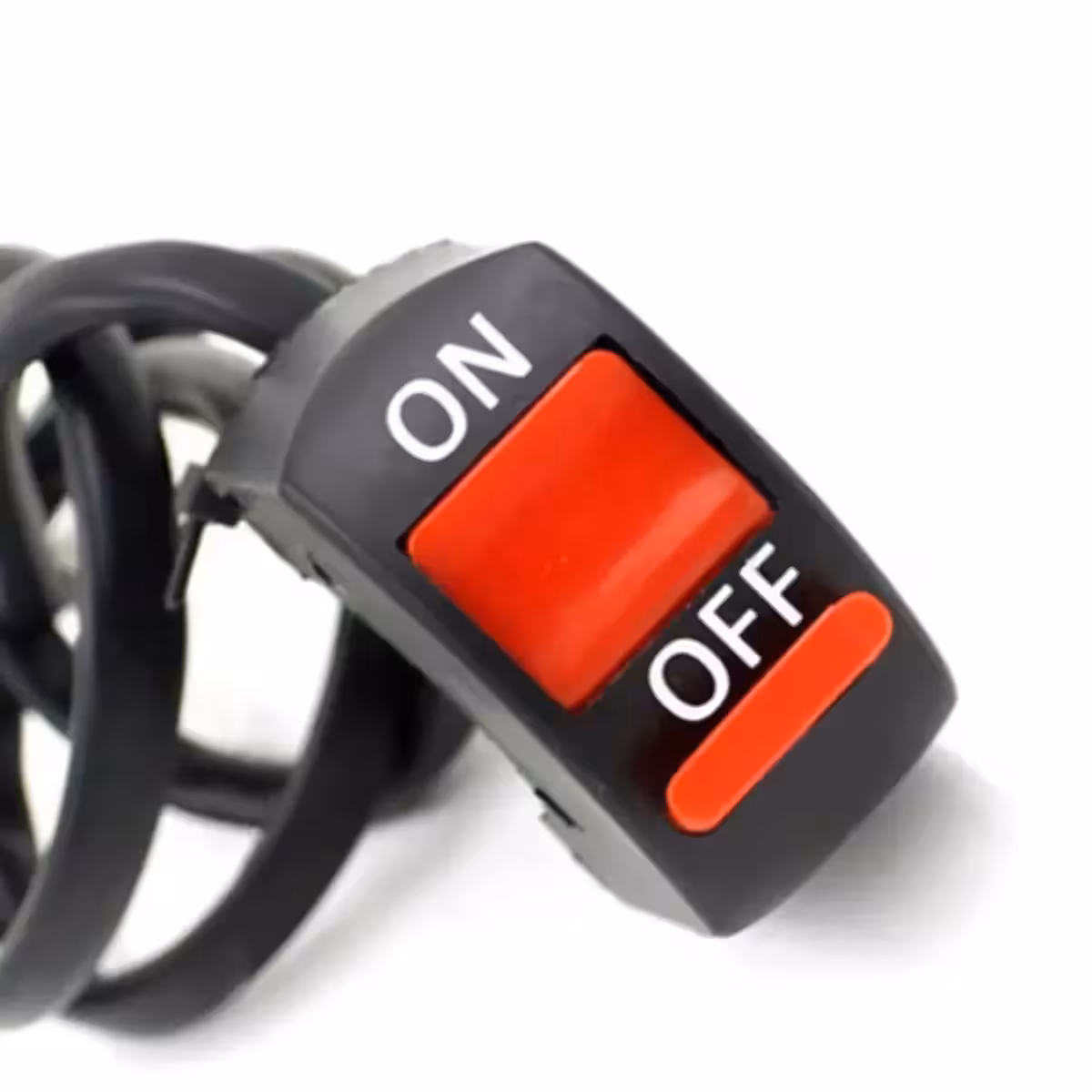Buton întrerupător ON/OFF ghidon moto pentru lumini, contact, ventilator
