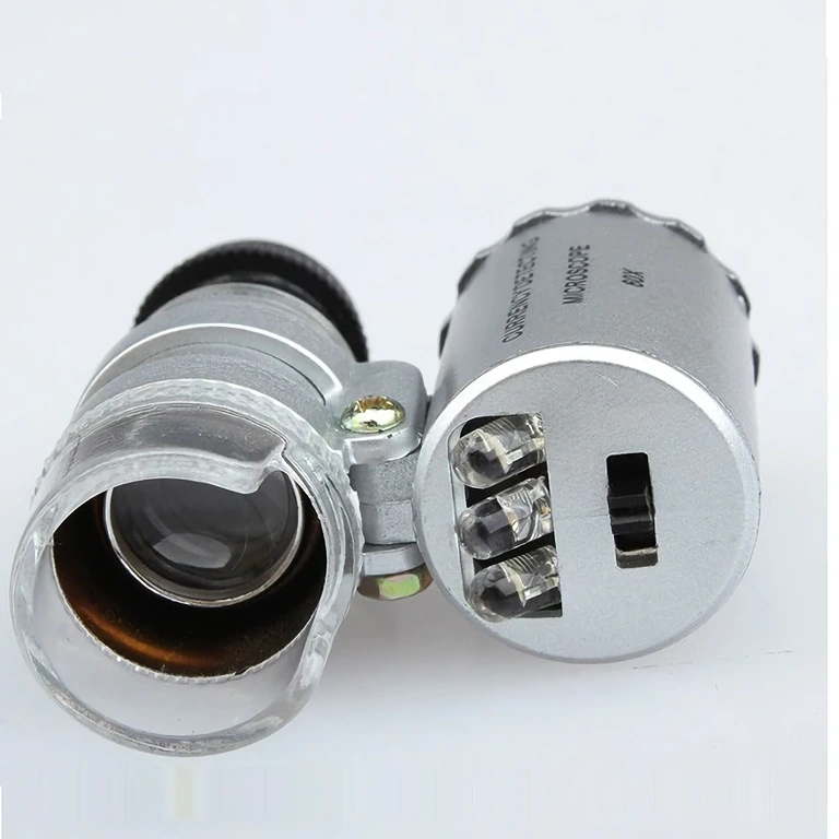 Microscop lupa ideal pentru inspectarea ceasurilor cu iluminare LED