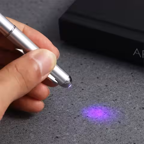 Pix cu cerneală invizibilă pentru mesaje ascunse Instrument de scris cu cerneală ce devine vizibilă doar în lumină ultravioletă