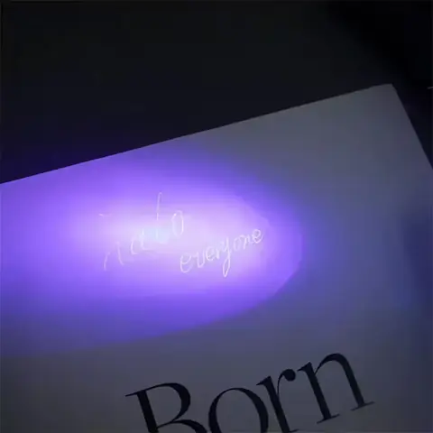 Pero s UV LED světlem neviditelný inkoust integrovaná UV lampa NOVÁ cena