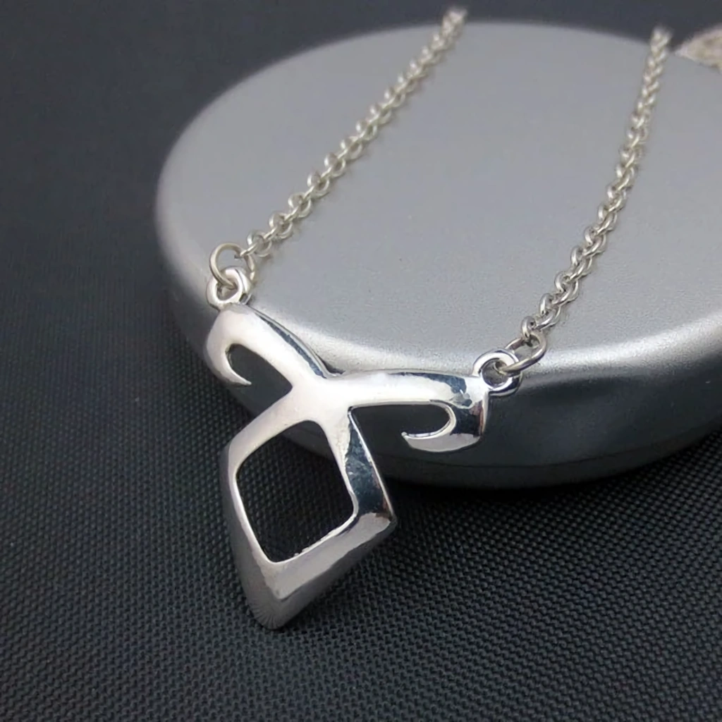 Висулка колие The Mortal Instruments City of Bones – Angel, сребърен фантастичен синджир