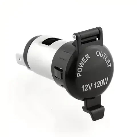Zásuvka autozapalovače 12V max 10A přídavná s ochranným krytem