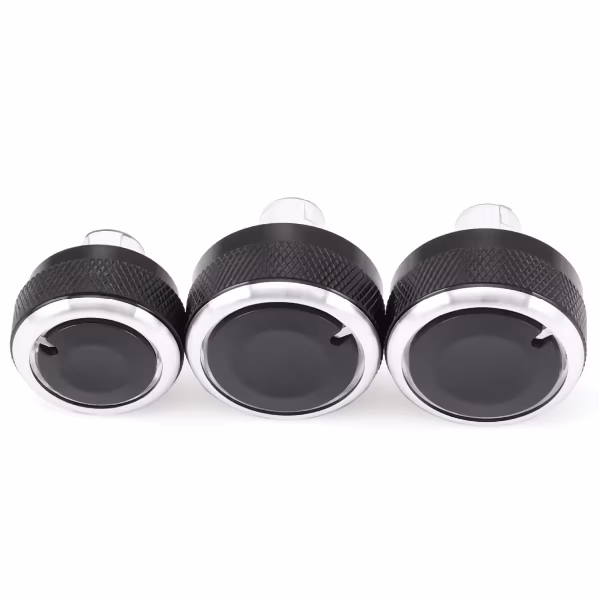 Set 3 butoane climatronic aluminiu Butoane bord AC cu design modern – set complet 3 bucăți