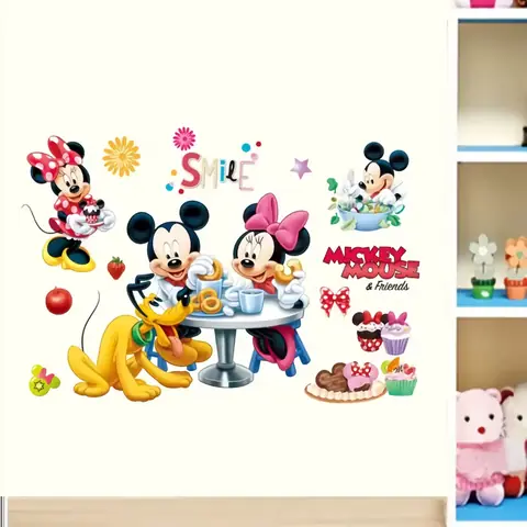 Dekorační samolepka na zeď MICKEY MOUSE samolepicí dekorační samolepky do dětského pokoje levné samolepky