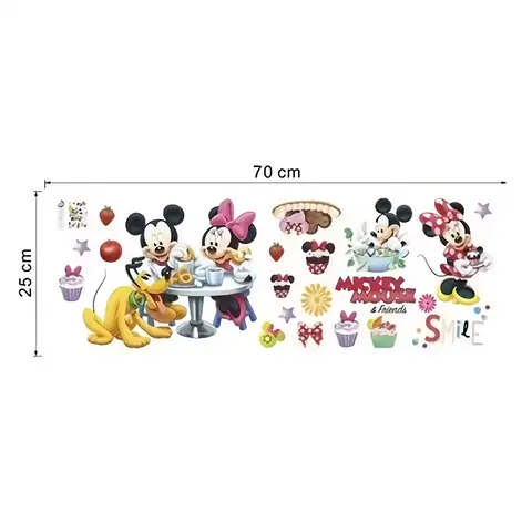 Dekorační samolepka na zeď MICKEY MOUSE samolepicí dekorační samolepky do dětského pokoje levné samolepky