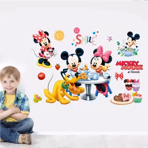 Autocolant decorativ Mickey Mouse pentru perete în camera copiilor