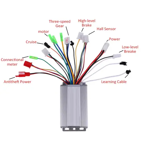 Schiță montaj controller trotinetă electrică Schema și instrucțiuni de montaj pentru controller trotinetă electrică 36V/48V 350W
