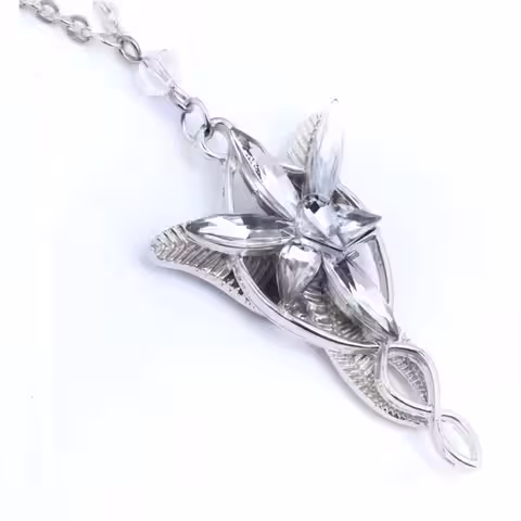 Colier argintiu Arwen – stil elfesc Colier elegant, stil elfilor, inspirat de Arwen Evenstar