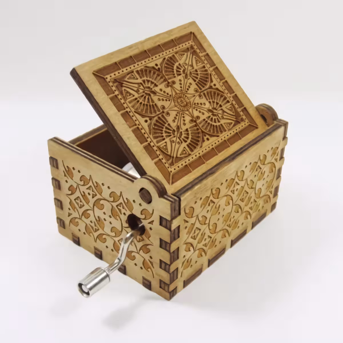 Cutie muzicală pentru fanii Harry Potter Model gravat cu simboluri Harry Potter, perfect pentru colecționari