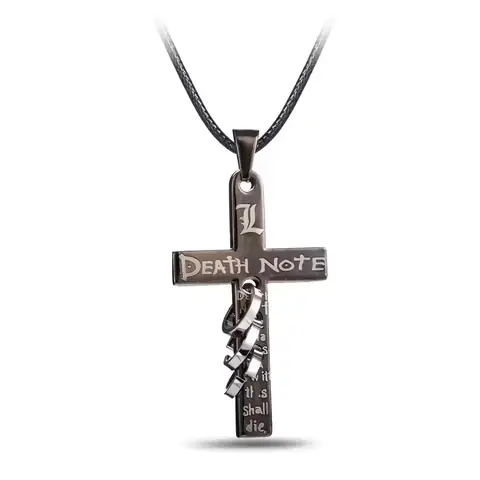 Death Note Anime Manga Křížový přívěsek řetízkový řetízek s kabelem