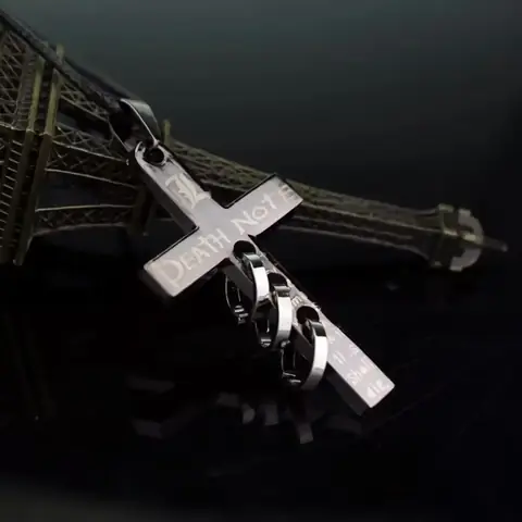 Death Note Anime Manga Křížový přívěsek řetízkový řetízek s kabelem