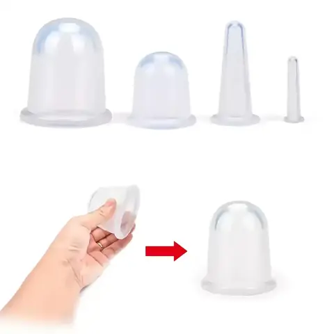 Ventuze silicon pentru slăbit și remodelare corporală Terapia cu ventuze pentru reducerea grăsimii și a celulitei